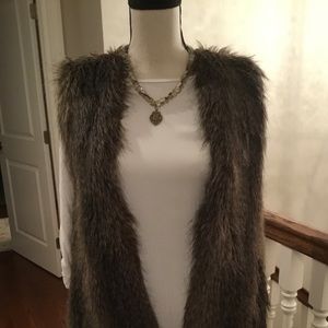 Faux fur vest